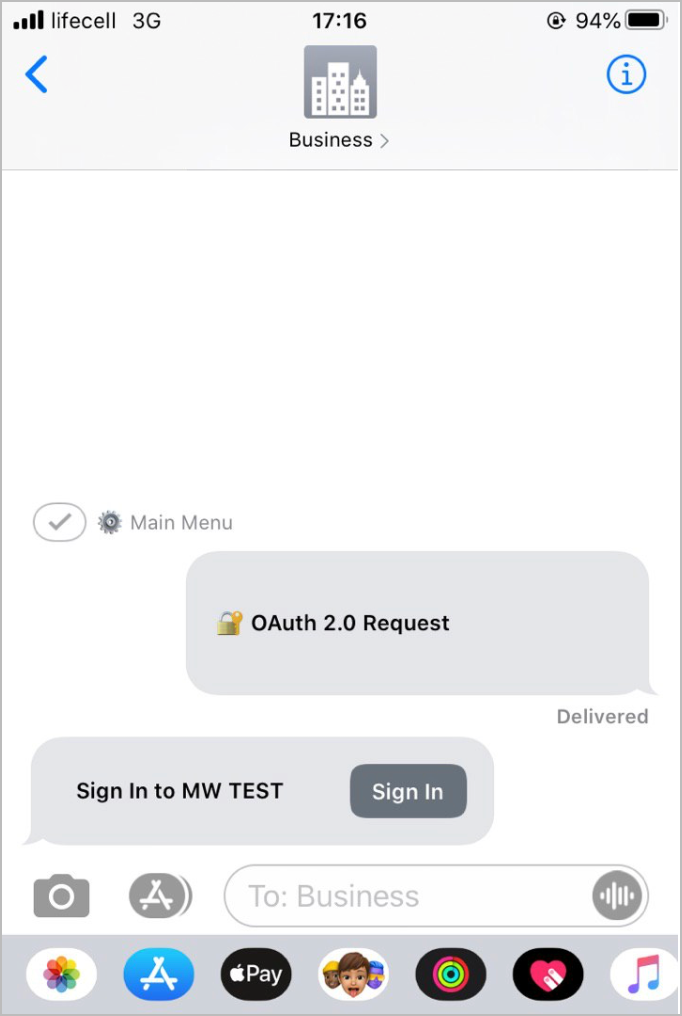 OAuth 2.0 Request